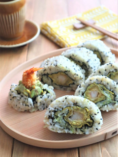 えびフライとアボカドのうず潮巻き寿司-レシピのメイン写真