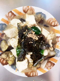 レンジ豚こまわさびソース麻婆豆腐&茄子-レシピのメイン写真