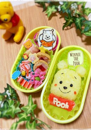 大好きプーさんのキャラ弁当☆幼稚園3歳-レシピのメイン写真