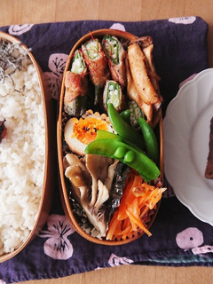 お弁当★オクラ豚バラ巻き&エリンギ炒め-レシピのメイン写真