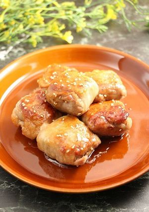 簡単！とろとろかぼちゃの肉巻き-レシピのメイン写真