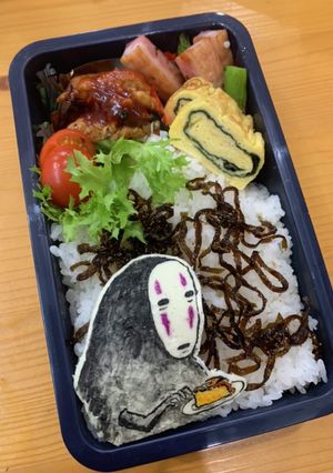 千と千尋　キャラ弁オブアート かおなし-レシピのメイン写真