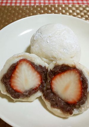 ★低糖質‼美味しい＊いちご大福＊♪-レシピのメイン写真