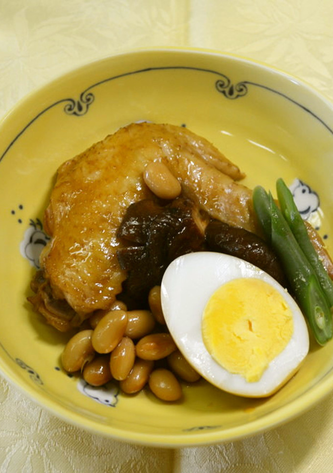 鶏手羽先と大豆の煮物-レシピのメイン写真