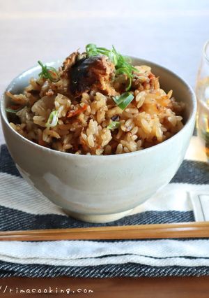 ハマる！さば缶で！さば味噌炊き込みご飯-レシピのメイン写真