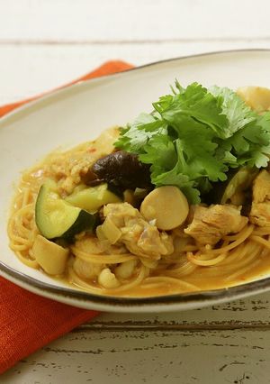 カレースープパスタ-レシピのメイン写真