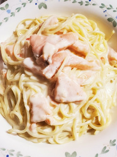サーモン塩辛のパスタ-レシピのメイン写真