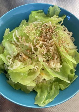 サッポロ一番塩ラーメンで焼きラーメン！-レシピのメイン写真