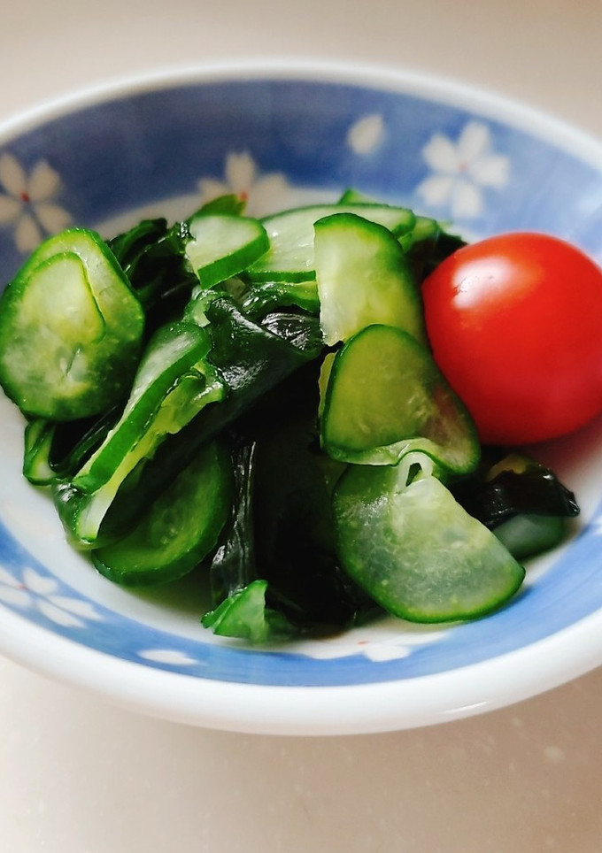 ◆キュウリとワカメの酢の物◆-レシピのメイン写真