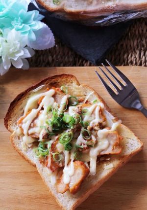 照り焼きチキンの冷凍作りおきトースト-レシピのメイン写真