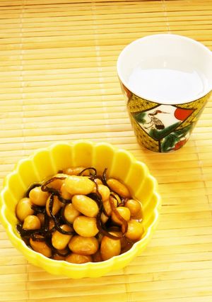 ☺簡単おつまみ♪水煮大豆のオイル煮☺-レシピのメイン写真