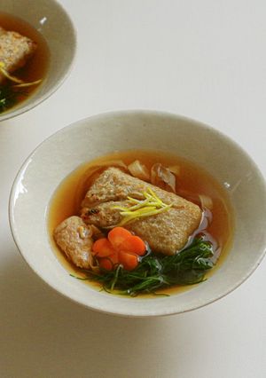 お正月の定番お雑煮の大豆ミート入りレシピ-レシピのメイン写真