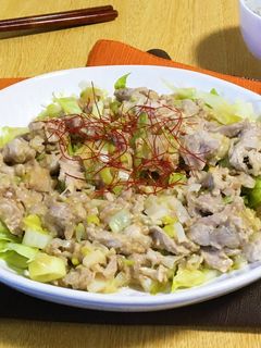 ネギみそ豚のキャベツ蒸し-レシピのメイン写真