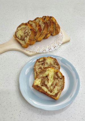 超簡単！ココアのマーブルパウンドケーキ-レシピのメイン写真