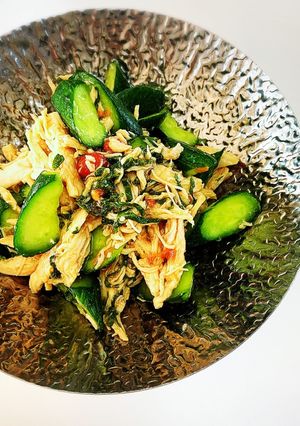 ケトジェニック・鶏肉の梅キュウ-レシピのメイン写真