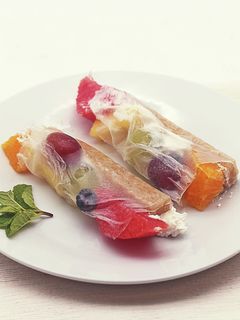 玄米スティックの玄米クレープ(フルーツ)-レシピのメイン写真