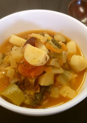 冬野菜の和風ミネストローネ-レシピのメイン写真
