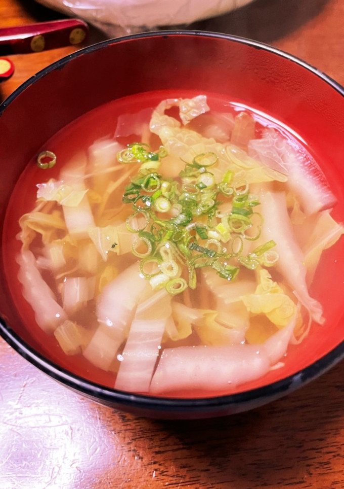 牛蒡と白菜のお吸い物-レシピのメイン写真