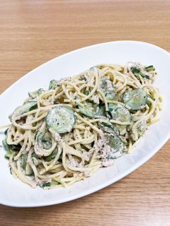バジル香るツナときゅうりのパスタサラダ-レシピのメイン写真