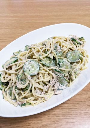 バジル香るツナときゅうりのパスタサラダ-レシピのメイン写真
