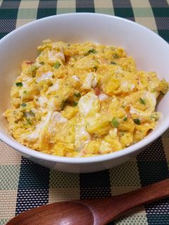 明太子とネギのふわとろ卵丼-レシピのメイン写真