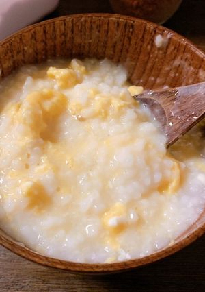 レンジで簡単卵粥-レシピのメイン写真
