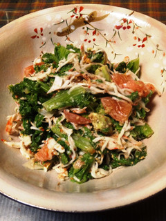 わさび菜とカニカマのマヨポン和え-レシピのメイン写真