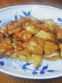 鶏肉と蓮根の黒酢炒め-レシピのメイン写真