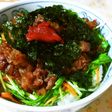 簡単☆チョレギサラダと焼肉で丼ぶり♪絶品