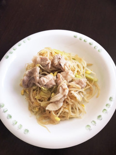 酢醤油でさっぱり♪豚肉ともやし炒め-レシピのメイン写真