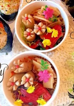 お惣菜の春デコレーション-レシピのメイン写真