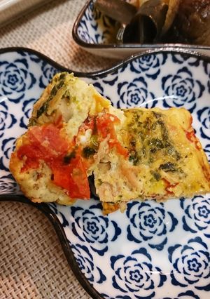 ツナとトマトの卵焼き-レシピのメイン写真