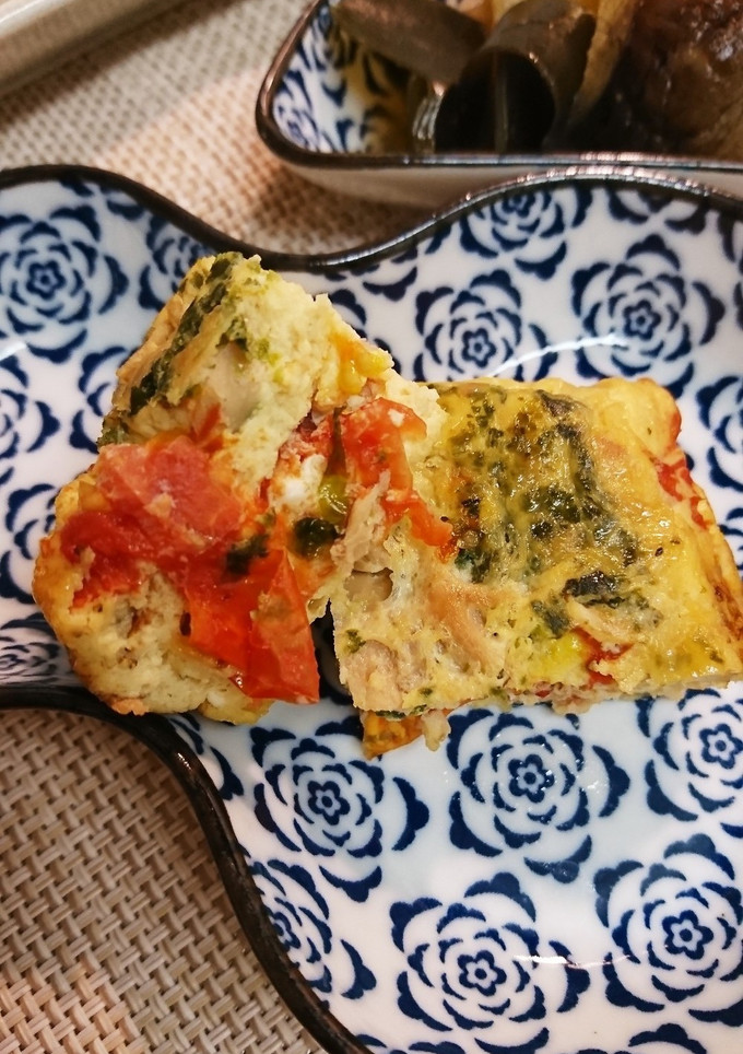 ツナとトマトの卵焼き-レシピのメイン写真