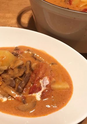 牛肉のトマトクリームシチュー-レシピのメイン写真