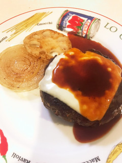ビックリ!!目玉焼きハンバーグ-レシピのメイン写真