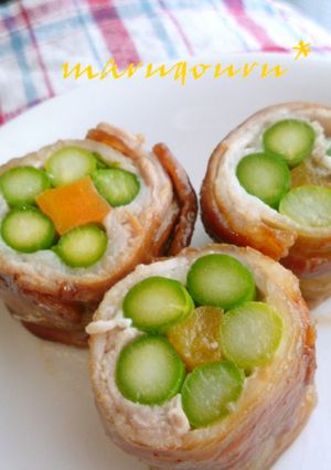 ✿お花のアスパラ✿豚肉巻き-レシピのメイン写真