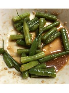 いんげんのヘルシー胡麻和え〜ヘルシオ蒸〜-レシピのメイン写真