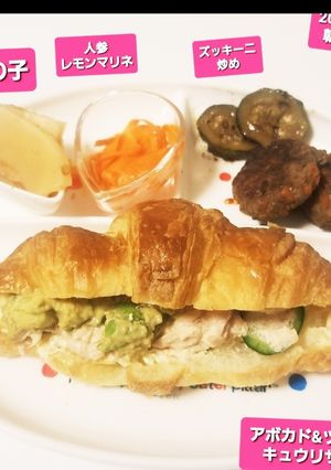 ミニハンバーグ♡&アボツナマヨサンド☆-レシピのメイン写真