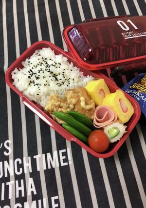 男子中学生弁当1/30唐揚げ弁当-レシピのメイン写真