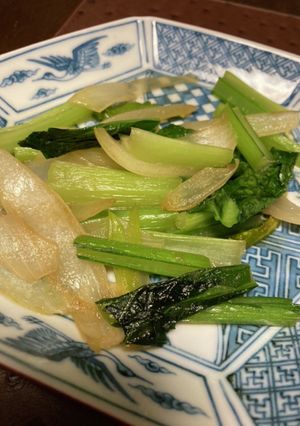 苦味なし小松菜の炒め物-レシピのメイン写真