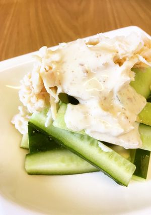 シンプル！かつ美味しい☆蒸し鶏のゴマダレ-レシピのメイン写真