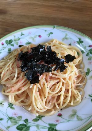 フライパンいらず！明太子クリームパスタ-レシピのメイン写真
