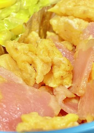 おいしい！スクランブルエッグ　タロの弁当-レシピのメイン写真