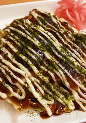 小麦粉とほんだしで！おうちでお好み焼き-レシピのメイン写真