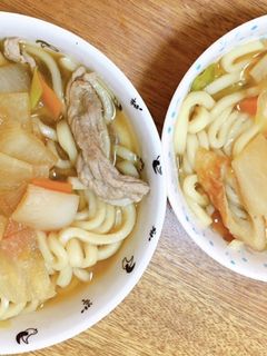 子どもとお昼♪あごだしつゆで楽旨うどん!-レシピのメイン写真
