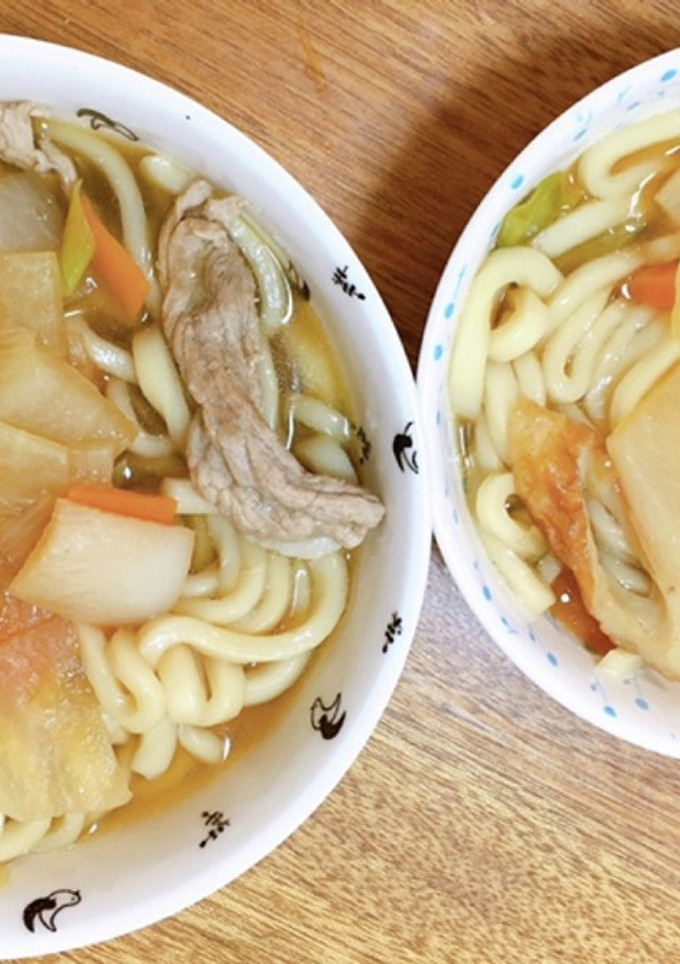 子どもとお昼♪あごだしつゆで楽旨うどん！-レシピのメイン写真
