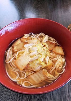 キムチにゅうめん♪下茹で無しで簡単♪♪♪-レシピのメイン写真