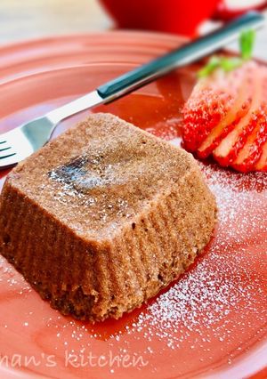 ふわとろ♡フォンダンショコラな蒸しケーキ-レシピのメイン写真