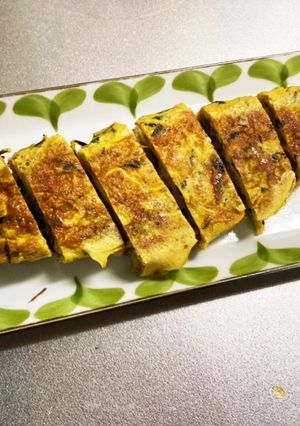 作り置きのひじきの煮物で卵焼き-レシピのメイン写真