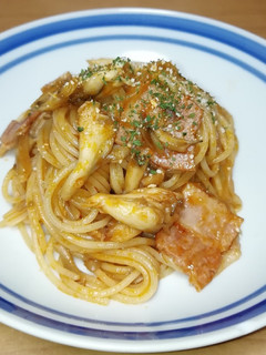 舞茸とベーコンのナポリタン-レシピのメイン写真